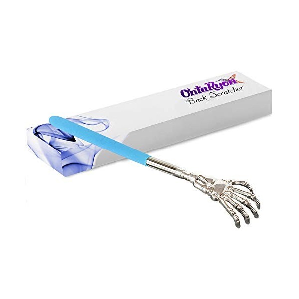 OntaRyon Gratte Dos Télescopique | Extensible Grattoir à Dos | Portable Back Scratcher | Griffe Fantôme Massage