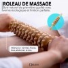 OBERYN | Kit Maderothérapie avec Rouleau de Massage anti-cellulitique et Planche en bois pour Drainage Lymphatique - Rouleau 