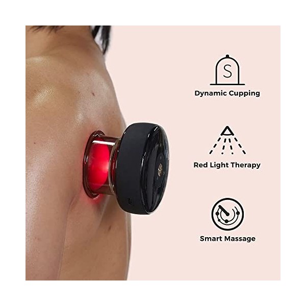 ACHEDAWAY Cupper Masseur intelligent avec thérapie par lumière rouge