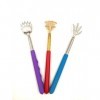 Qaoquda Lot de 3 griffes dours télescopiques portables et extensibles en métal avec poignées en caoutchouc rouge, violet et