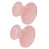 Uonlytech Sourcingmap Lot de 2 outils de massage en quartz rose pour le visage et le visage