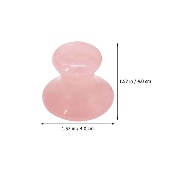 Uonlytech Sourcingmap Lot de 2 outils de massage en quartz rose pour le visage et le visage