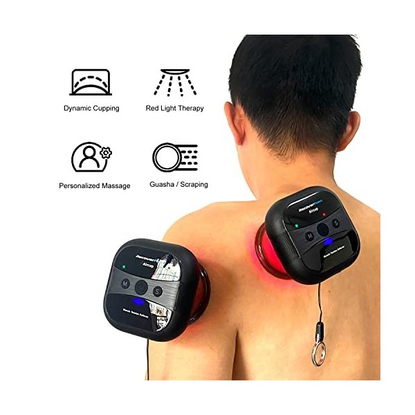 RECOVERFUN Aircup Pro – Masseur électrique autoventouse – Soulage les tensions musculaires et améliore la circulation – Vento