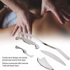 Ensemble doutils de massage par grattage Gua Sha en acier inoxydable, outil de massage pour tissus mous, kit de libération m