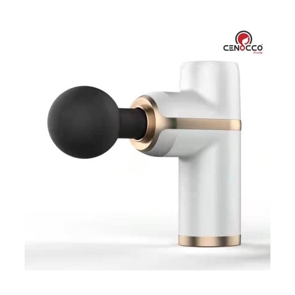 Cenocco, CC9114-BLK, Mini pistolet De Massage Électrique,Couleur Noir et rose