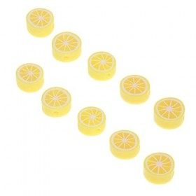 EXCEART 200Pcs Fruit D Argile de Polymère Tranches 3D Fruits Nail Tranches Résine Perles Faisant Charmes Nail Art Polymer Cl