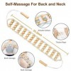 Ensemble doutils de massage en bois 8 en 1 - Rouleau de massage en bois, massage musculaire, anti-cellulite - Outil Gua Sha 