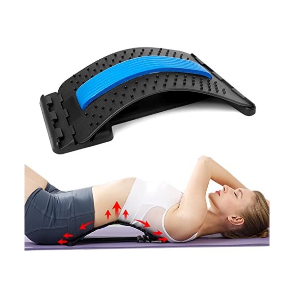 Masseurs pour le dos, Magic Stretcher Fitness Équipement de Stretch Soutien, Lombaire Relaxation Mate, Dos Civière Appareil p