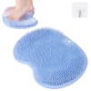 ACWOO Brosse Pieds Douche, Foot Scrubber Douche avec Antidérapant Ventouses, Épurateur de Pieds de Douche, Un Tampon de Massa