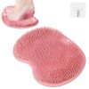 ACWOO Brosse Pieds Douche, Foot Scrubber Douche avec Antidérapant Ventouses, Épurateur de Pieds de Douche, Un Tampon de Massa