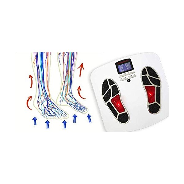 Drainastim Pro Stimulateur circulatoire Masseurs électriques pour les pieds - Dispositif Médical Homologué - Réactive la Circ