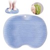 Brosse à pieds - Appareil de massage - Douche avec ventouse - Silicone antidérapant - Tapis de massage pour nettoyer les pied