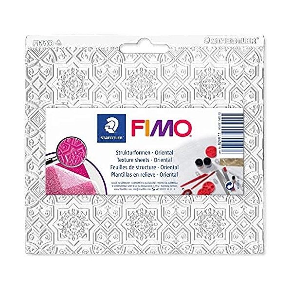 STAEDTLER - Fimo Accessoires - Plaque de texture pegboardable - Motif Oriental - 8744 11