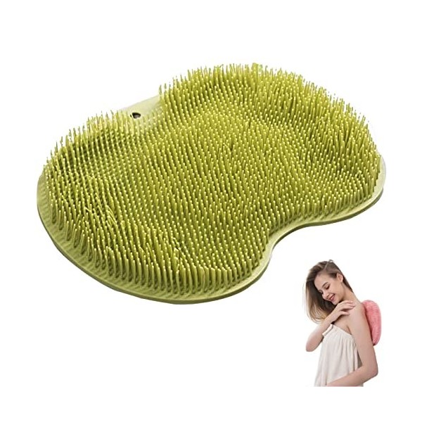 Dos Scrubber Douche, Laveur de Pieds de Douche, Épurateur de Pieds et de Dos de Douche,Coussin de Massage,Brosse Pieds Douche