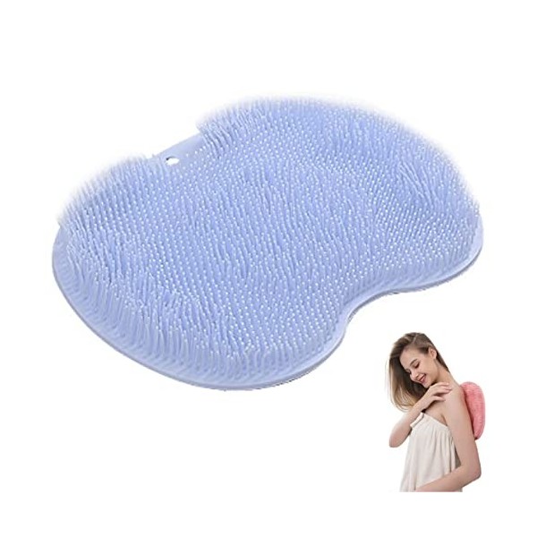 Dos Scrubber Douche, Laveur de Pieds de Douche, Épurateur de Pieds et de Dos de Douche,Coussin de Massage,Brosse Pieds Douche