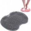 Hrwxear Épurateur De Pieds Et De Dos De Douche Massage Brosse Pied Brosse Pieds Douche avec Antidérapant Ventouses, pour Nett