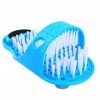 HERCHR Brosse à Pied pour Douche, Laveur de Pieds de Douche Nettoyage et Massage pour Les Pieds avec Ventouses Antidérapantes