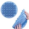 ZffXH Lot de 2/6 tapis de nettoyage pour pieds de douche avec ventouse antidérapante, tapis de nettoyage en silicone, tapis d