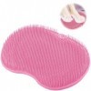 Laveur de Pieds de Douche,Grand Brosse Pieds Douche,Épurateur de Pieds et de Dos de Douche,tapis de massage en silicone,Silic