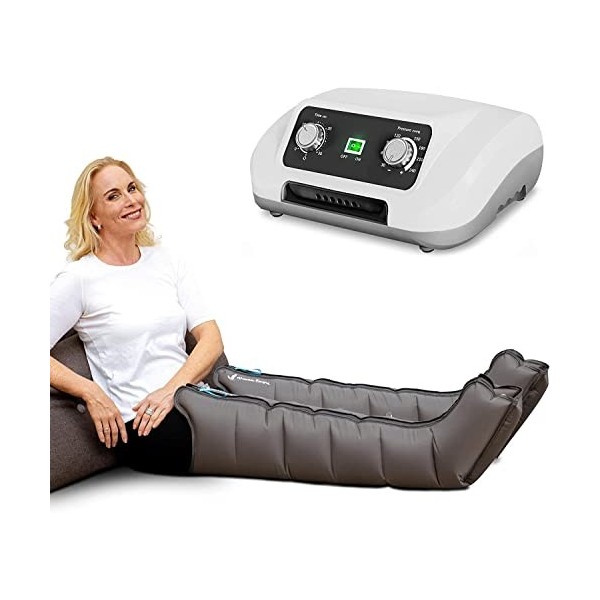 Vein Angel 6 appareil de massage par glissement avec bottes, 6 coussins dair, durée & pression réglables facilement