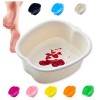 DIIQII Grande Bassine Plastique Bain de Pied, Baignoire de Soins Des Pieds pour Pédicure avec Massage Pour Tremper Les Pieds 