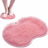 Épurateur de Pieds et de Dos de Douche, Coussin de Massage, Brosse Pieds Douche avec Antidérapant Ventouses Vert 