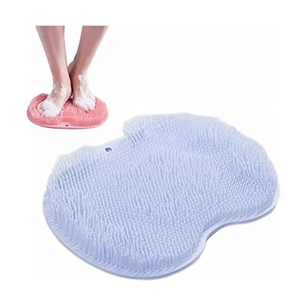 Épurateur de Pieds et de Dos de Douche, Coussin de Massage, Brosse Pieds Douche avec Antidérapant Ventouses Vert 