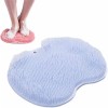 Épurateur de Pieds et de Dos de Douche, Coussin de Massage, Brosse Pieds Douche avec Antidérapant Ventouses Vert 