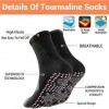 3 Paires Chaussettes De Mise En Forme Auto-chauffantes Dacupression Tourmaline, Massage Nano Thermothérapeutique Des Pieds, 