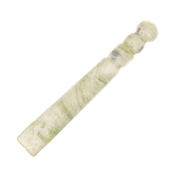 Lurrose Stylo Dacupression Manuel En Jade - Cristal Gua Sha - Outils De Massage - De Massage - Point De Déclenchement Guasha