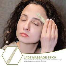Lurrose Stylo Dacupression Manuel En Jade - Cristal Gua Sha - Outils De Massage - De Massage - Point De Déclenchement Guasha