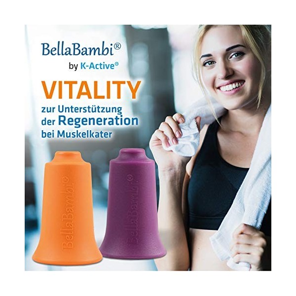 Ventouse BellaBambi® K-Active Vitality mini pour massage sous pression Orange Ø 2 cm