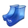 iSunday Pieds Bain Massage Bottes Spa Ménage Relaxation Seau Bottes Pieds Soin Chaud Compres Chaussures - Bleu, 16.5Cm