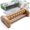 HELDSON® Rouleau de Massage en Bois • Appareil de Massage des Pieds • Drainage Lymphatique & Solution de Relaxation Manuel • 