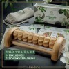 HELDSON® Rouleau de Massage en Bois • Appareil de Massage des Pieds • Drainage Lymphatique & Solution de Relaxation Manuel • 