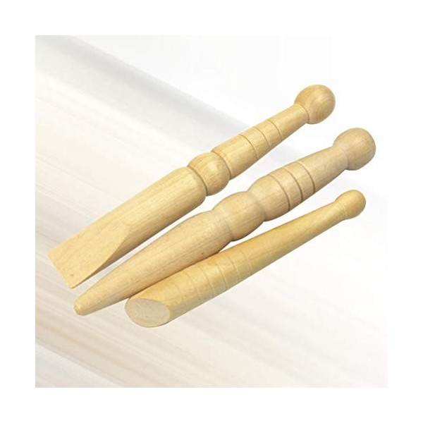 Healifty 3pcs en bois pied rouleau bâton pieds masseur réflexologie outils pour fasciite plantaire talons éperons et douleur 