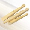 Healifty 3pcs en bois pied rouleau bâton pieds masseur réflexologie outils pour fasciite plantaire talons éperons et douleur 