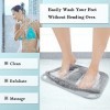 FREATECH Grand Brosse Pieds Douche Shower Foot Scrubber avec Ventouses Antidérapantes, Nettoyage, Exfoliation et Massage Comp