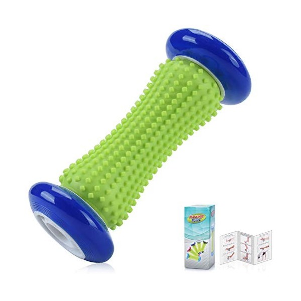 SUKUDON Rouleau Massage Pied Simple Pratique Mains Muscle Roller Stick pour Les Maux de Dos et Soulager Douleur Musculaires, 