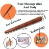 Matas 1 pièce de massage thaïlandais en bois pour les pieds 13cm 