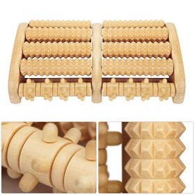 Philorn Rouleau de Massage en Bois pour Libérer et Détendre la Fasciite Plantaire, Anti-dérapant, Guérir la Douleur de larc 