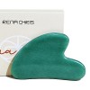 Rena Chris Jade Gua Sha,Planche de Guasha en jade 100% Naturel pour SPA Acupuncture Thérapie et Massage Visage, Pierre Gua Sh