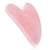 Gua Sha Visage Jade Massage Pierre, Gua Sha Quartz Rose Jade Outil de Massage de Grattage, Utilisées pour le visage, les yeux