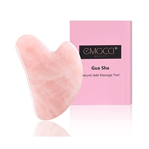 Jade Roller Visage Gua Sha Rouleau De Jade Pierre Massage Quartz Rose de Outil Guasha veritable roller Rouleau de Jade Set Fa