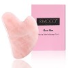 Jade Roller Visage Gua Sha Rouleau De Jade Pierre Massage Quartz Rose de Outil Guasha veritable roller Rouleau de Jade Set Fa