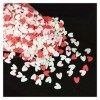 BOSAIYA QR 1000 pcs/lot 5mm polymère Chaud Argile Hot Sprinkles Coeur coloré for DIY Artisanat Minuscule Accessoires Mignons 