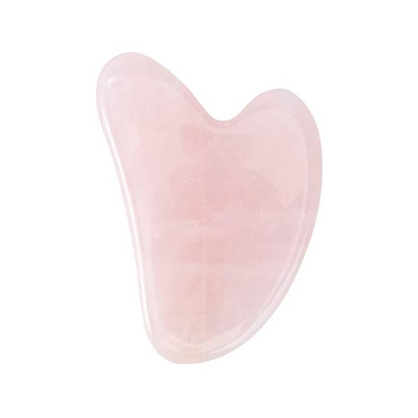 SUPVOX Gua Sha grattant outil de massage cristal Quartz Rose Guasha Conseil thérapie de massage pierres anti-âge anti-rides p