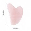 SUPVOX Gua Sha grattant outil de massage cristal Quartz Rose Guasha Conseil thérapie de massage pierres anti-âge anti-rides p