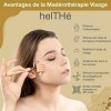 HELTHE Maderothérapie Visage Kit - Pack complet de 7 Masseurs faciaux - Skincare Kit - 3 rouleaux faciaux - Guasha visage - 1