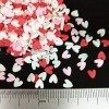 BOSAIYA QR 1000 pcs/lot 5mm polymère Chaud Argile Hot Sprinkles Coeur coloré for DIY Artisanat Minuscule Accessoires Mignons 